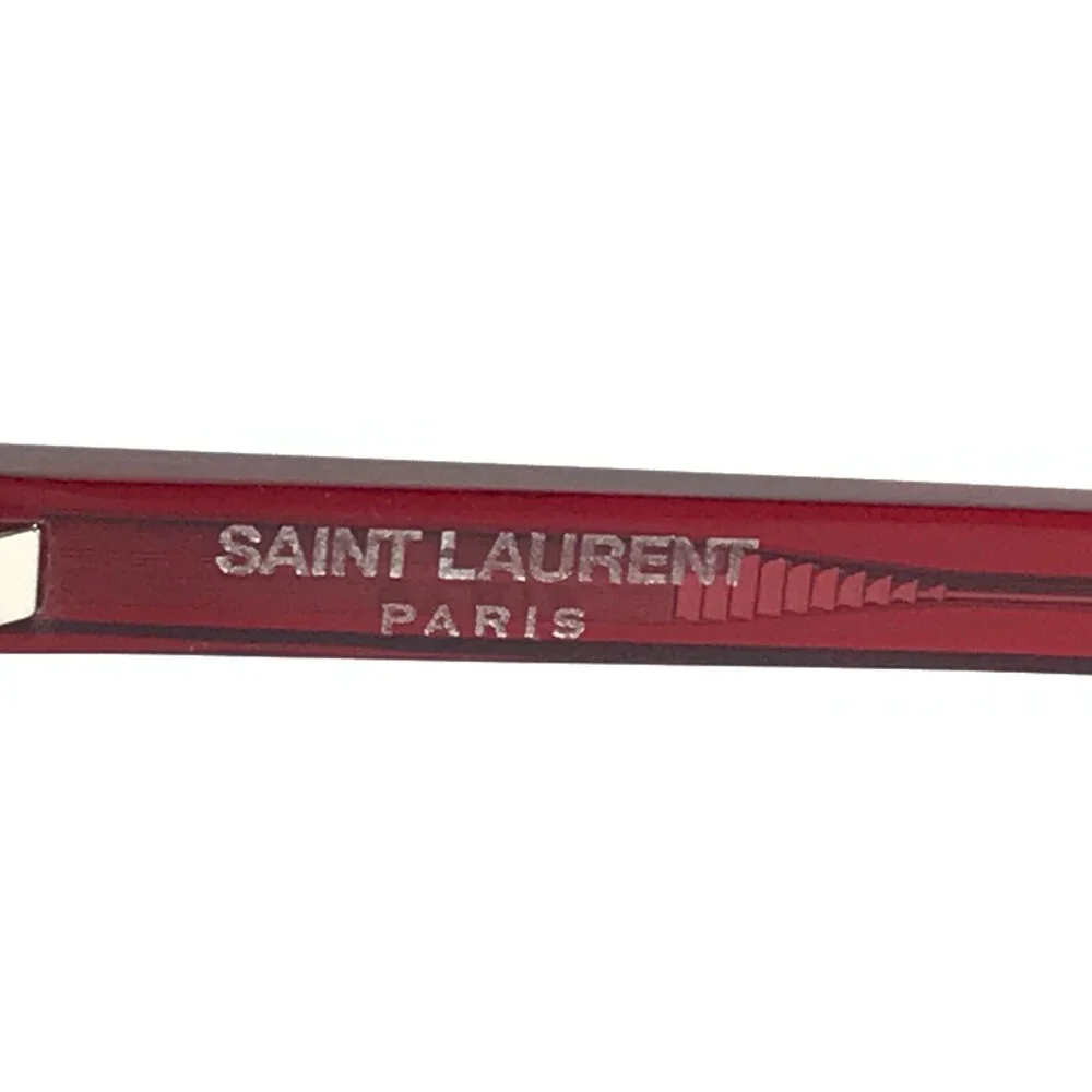 Saint Laurent Eyeglasses Frames SL12 008 Clear Red Square Full Rim 54-16-140